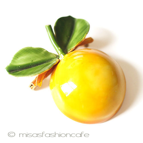 （画像用） Ｏｒｉｇｉｎａｌ　ｂｙ　Ｒｏｂｅｒｔ グレープフルーツ ブローチ