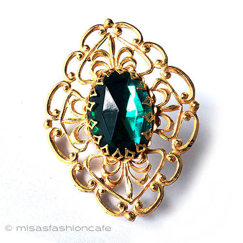 （画像用） ミリアムハスケル刻印 ビジュー　ブローチ