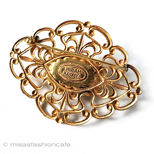 （画像用） ミリアムハスケル刻印 ビジュー　ブローチ