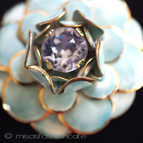 （画像用） ＳＡＮＤＯＲ　ブローチ ビジューブルーフラワー