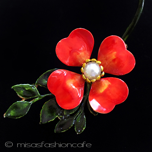 （画像用） Original by Robert刻印 ハナミズキ　ブローチ