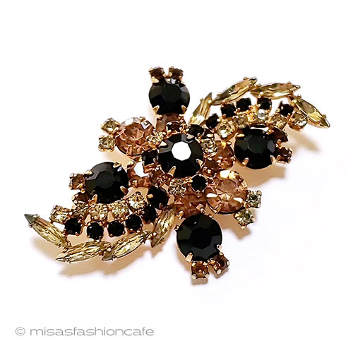 ヴィンテージアクセサリー クリスタルフローラル - ウインドウを閉じる
