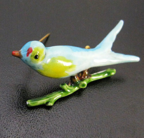 （画像用） Original By Robert ロバート鳥ブローチ
