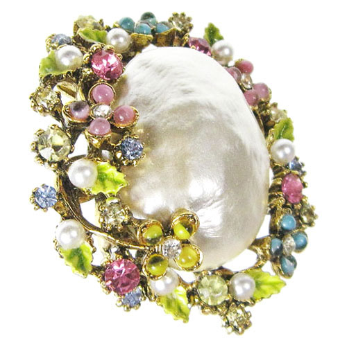 （画像用） ART刻印　お花ブローチ