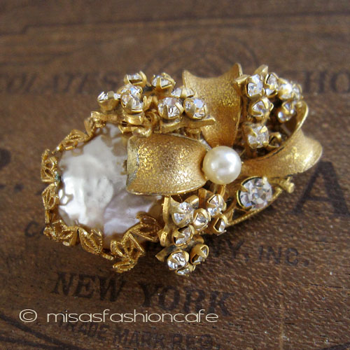 （画像用） Miriam Haskell ミリアムハスケル ブローチ