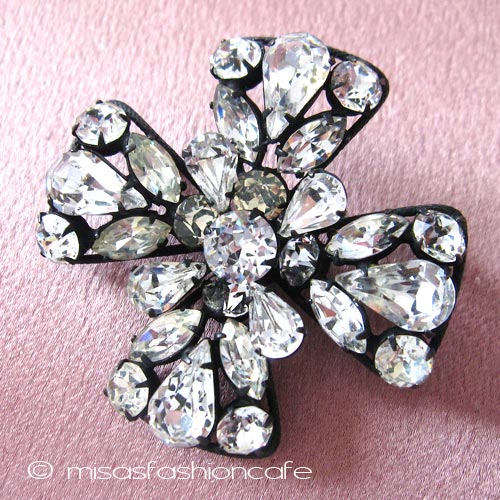 （画像用） Regencyリージェンシー クリスタルブローチ