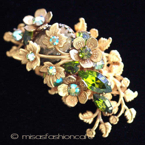 （画像用） Regency　リージェンシー バロックパール花ブローチ