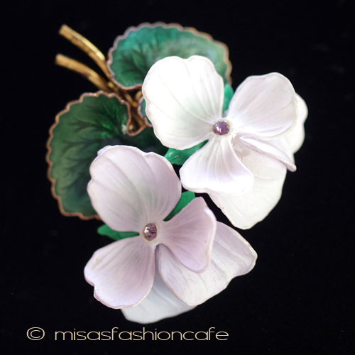 （画像用） パンジー・すみれ　花ブローチ