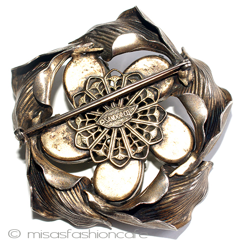 （画像用） ＳＡＮＤＯＲ　ブローチ オリーブ　フラワー