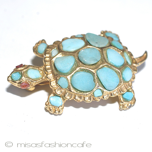 （画像用） ＳＷＯＢＯＤＡ・スワボダ 天然石ターコイズのカメ