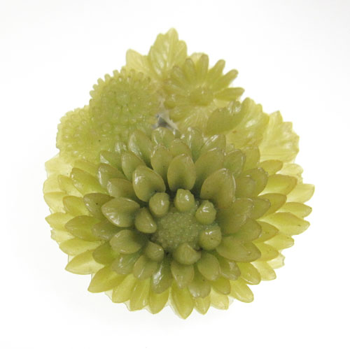 （画像用） フラワー　カメオ　 セルロイド　ブローチ