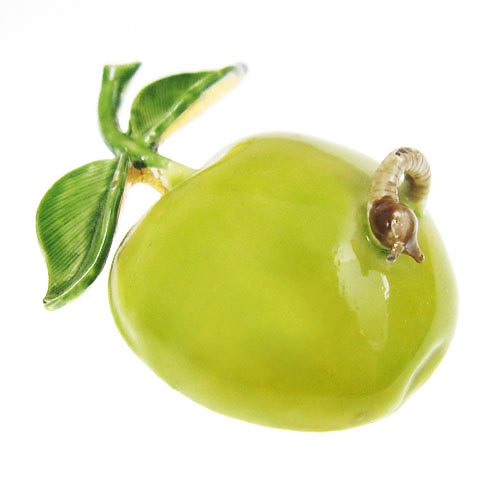 （画像用） Original By Robert　　 青りんご　ブローチ