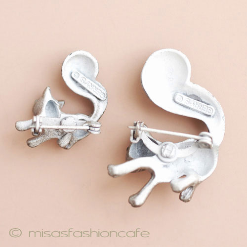 （画像用） りすの親子 ブローチ