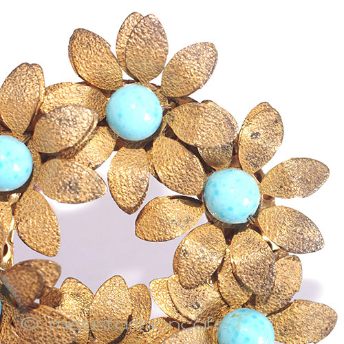 （画像用） ミリアムハスケル　 花リース　ブローチ