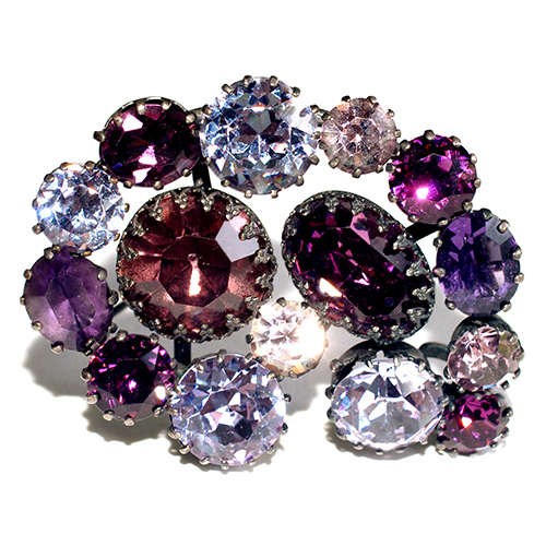 （画像用） Austria　オーストリア製 クリスタル　ブローチ