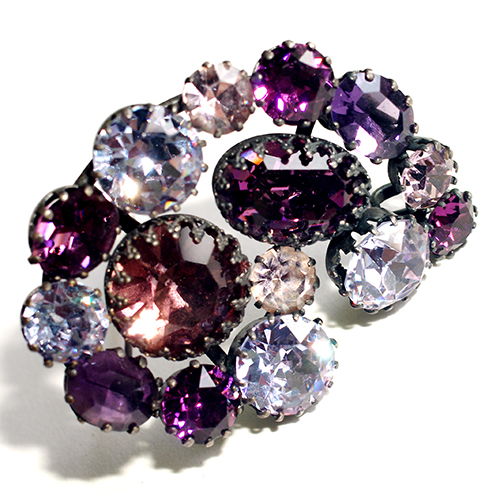 （画像用） Austria　オーストリア製 クリスタル　ブローチ