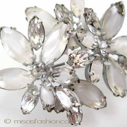 （画像用） Regencyリージェンシー 花クリスタル ブローチ