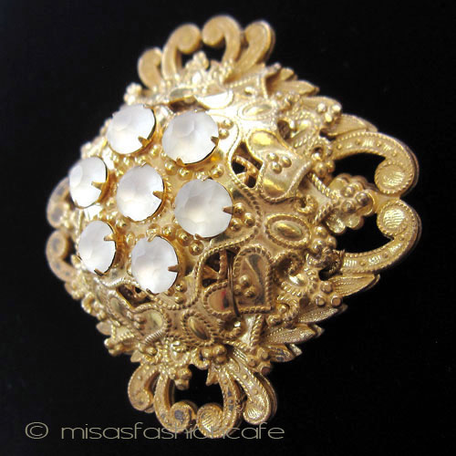 （画像用） Miriam Haskell ミリアムハスケル ブローチ