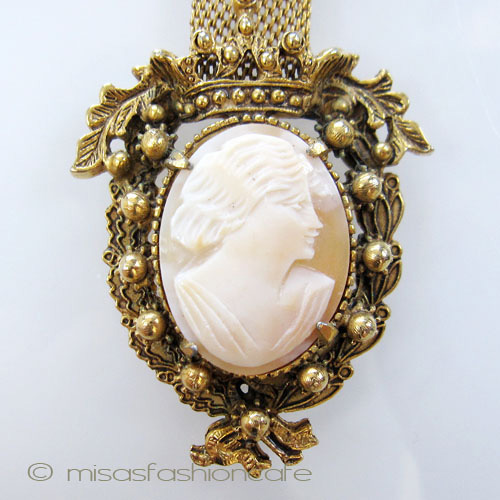 （画像用） Florenza　フロレンザ シェルカメオ　ブローチ