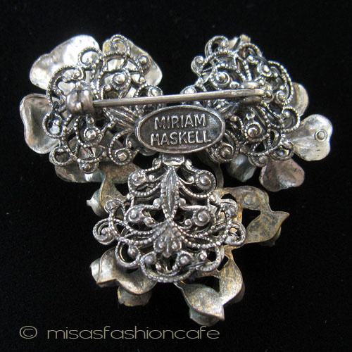 （画像用） Miriam Haskell ミリアムハスケル ブローチ