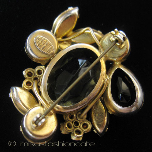 （画像用） Regencyリージェンシー クリスタル花ブローチ