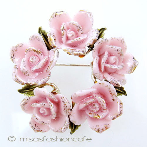 （画像用） ＣＯＲＯ　ブローチ　 　ローズ　リース
