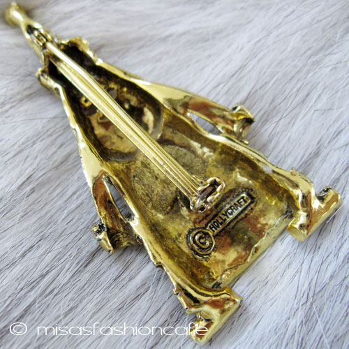 （画像用） Hollycraft刻印 ブローチ　 パールRS　サンタ