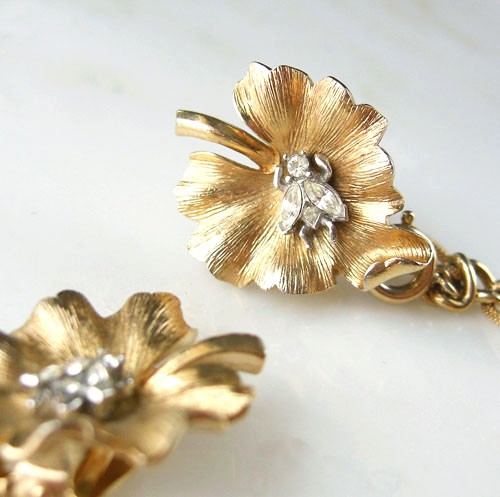 （画像用） クラウンTrifari ２wayブローチセット