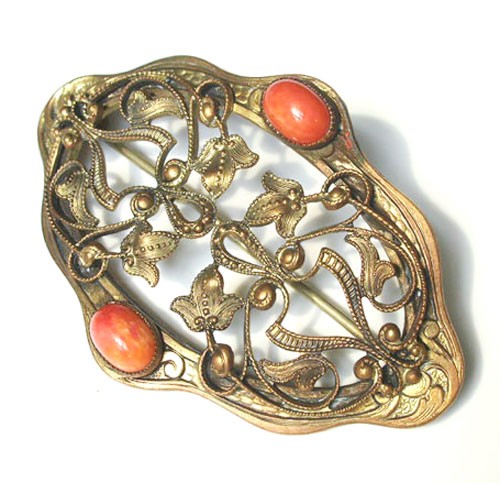 （画像用） アールヌーヴォー　ブローチ