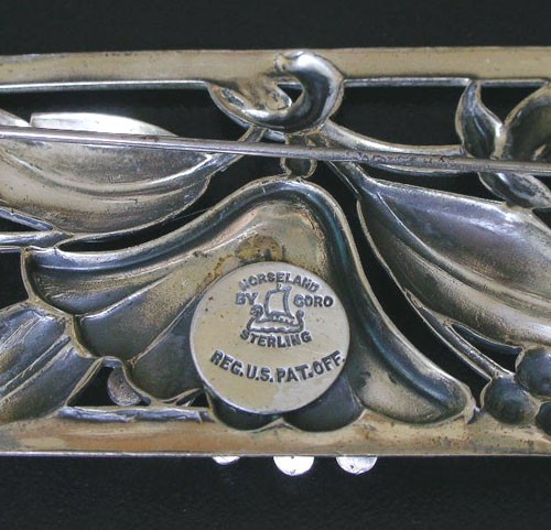 （画像用） スターリングシルバー Coro　お花ブローチ