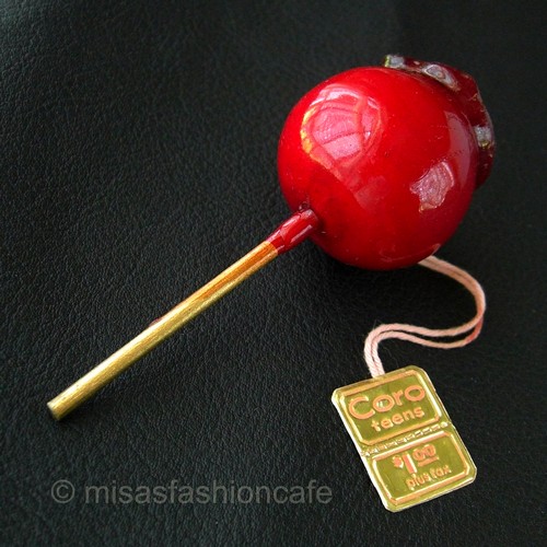 （画像用） Coro りんご飴　ブローチ
