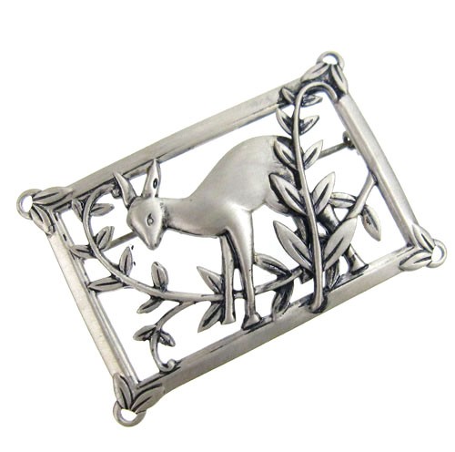 （画像用） スターリングシルバー Coro　鹿　ブローチ