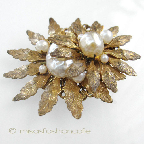 （画像用） Miriam Haskell ミリアムハスケル ブローチ