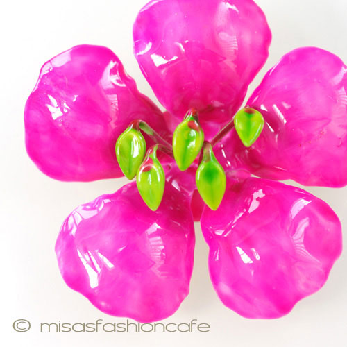 （画像用） Original By Robert　 エナメルお花ブローチ