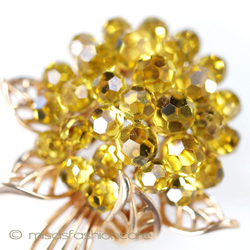 （画像用） Trifari　 トリファリ アジサイの花ブローチ