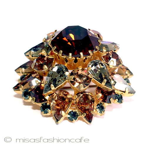 （画像用） Ａｕｓｔｒｉａ　オーストリア クリスタル　星ブローチ