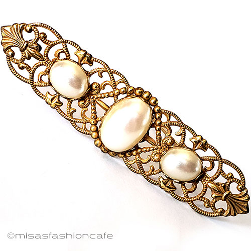 （画像用） ミリアム　ハスケル パール　ブローチ