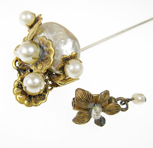 （画像用） Miriam Haskell ミリアムハスケル ブローチ