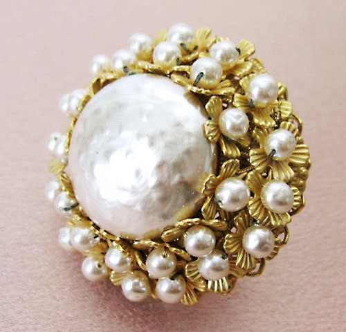 （画像用） Miriam Haskell ミリアムハスケル ブローチ