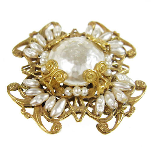 （画像用） Miriam Haskell ミリアムハスケル ブローチ