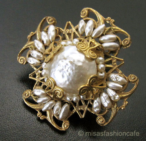 （画像用） Miriam Haskell ミリアムハスケル ブローチ