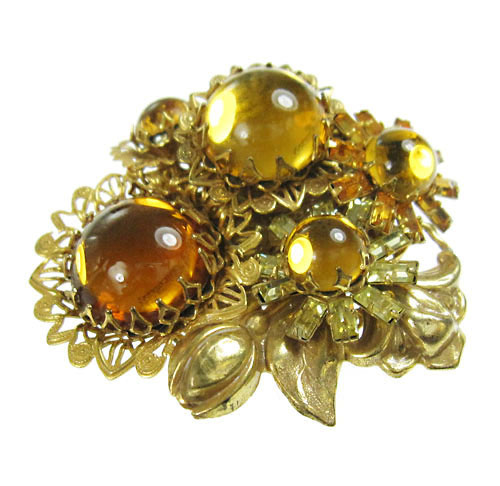 （画像用） Miriam Haskell ミリアムハスケル ブローチ