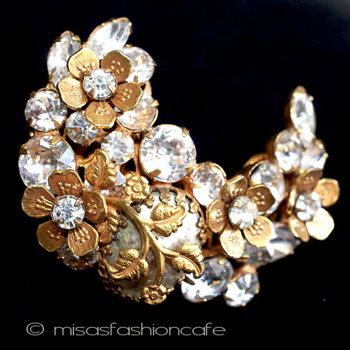 （画像用） Ｒｅｇｅｎｃｙ　金花ブローチ バロックパール＆ストーン