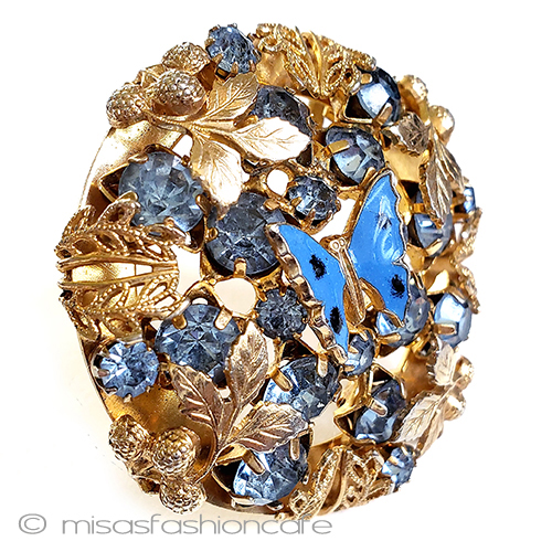 （画像用） 蝶・木の実・ＲＳの花ブローチ