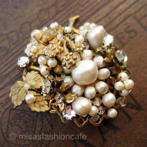 （画像用） Robert DeMarioNYC バロックパールブローチ