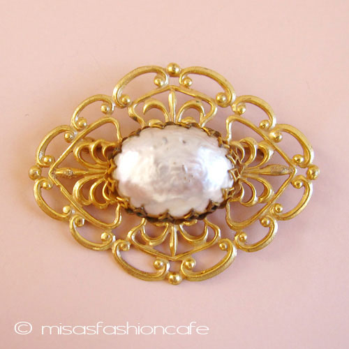 （画像用） Miriam Haskell ミリアムハスケル ブローチ