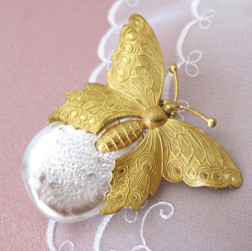 （画像用） Miriam Haskell ミリアムハスケル ブローチ