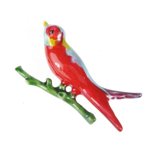 （画像用） Original By Robert　 赤い鳥　ブローチ