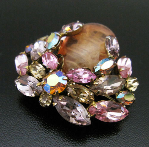 （画像用） Regencyリージェンシー アートグラス　ブローチ