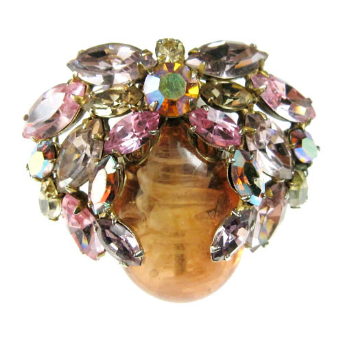 （画像用） Regencyリージェンシー アートグラス　ブローチ